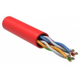 (LC1-C5E04-124) ITK Витая пара U/UTP кат.5E 4х2х24AWG LSZH красный (305м)