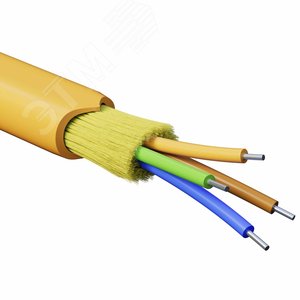 (RNDT2C4OR03-E) Кабель волоконно-оптический, распределительный, нг(A)-HFLTx, 4 ОВ, категорияOM2 (G.651.1) плотный буфер, 0,4 кН (500 м/уп)