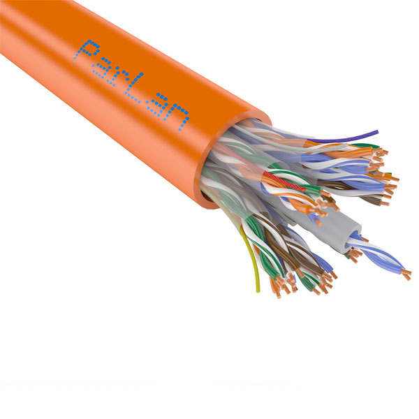Кабель витая пара ParLan U/UTP Cat5e ZH нг(А)-HF 25х2х0,52 Луис+Pantone7466 (119316)