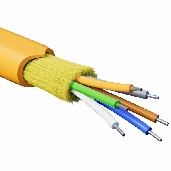 (RNDT2C6OR03-E) Кабель волоконно-оптический, распределительный, нг(A)-HFLTx, 6 ОВ, категорияOM2 (G.651.1) плотный буфер, 0,4 кН (500 м/уп)