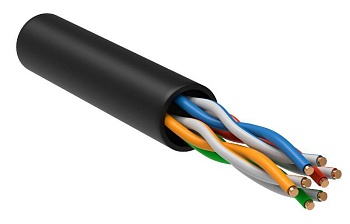 (LC3-C5E04-139-S-R) ITK Витая пара U/UTP 5E 4х2х24AWG LDPE черный (305м) РФ/С