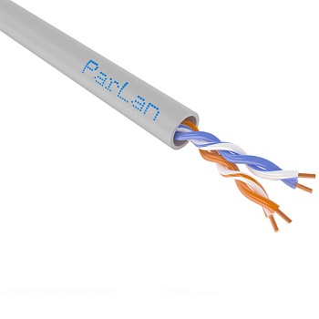 Кабель витая пара ParLan U/UTP Cat5e PVC 2х2х0,52 З-К(305м) (110960)