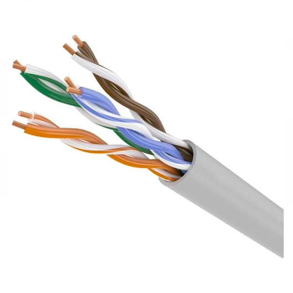 (02-0005) Кабель витая пара U/UTP, CAT 5e, PVC, 4х2х0,52 мм, 24AWG, INDOOR, SOLID, серый, 305 м, REXANT PRO (02-0005) Кабель витая пара U/UTP, CAT 5e, PVC, 4х2х0,52 мм, 24AWG, INDOOR, SOLID, серый, 305 м, REXANT PRO