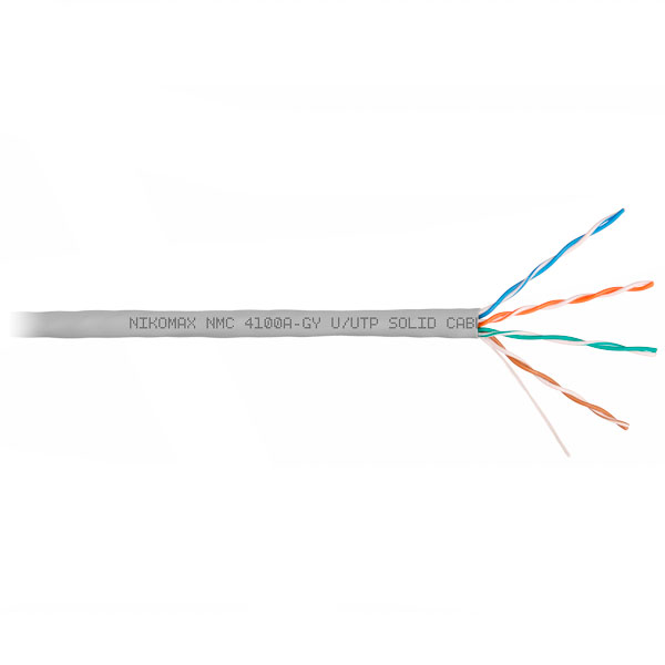 (NMC 4100A-GY) Кабель витая пара NIKOMAX U/UTP 4 пары, Кат.5e (Класс D)