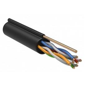 (LC3-C5E04-159) ITK Витая пара U/UTP кат.5E 4х2х24AWG LDPE трос 1,2мм (305м)