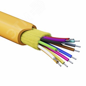 (RNDT2C12OR03-E) Кабель волоконно-оптический, распределительный, нг(A)-HFLTx, 12 ОВ, категорияOM2 (G.651.1) плотный буфер, 0,4 кН (500 м/уп)