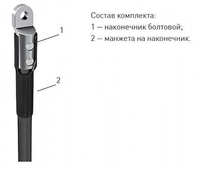 (zeta20215) Муфта 1 ПКВ(Н)Т-1 (16-25) с наконечниками (комплект на 4 жилы) ЗЭТАРУС