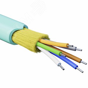 (RNDT3C6AQ03-E) Кабель волоконно-оптический, распределительный, нг(A)-HFLTx, 6 ОВ, категорияOM3 (G.651.1) плотный буфер, 0,4 кН (500 м/уп)