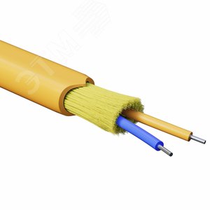 (RNDT2C2OR01-E) Кабель волоконно-оптический, распределительный, нг(А)-HF, 2 ОВ, категория OM2(G.651.1) плотный буфер, 0,4 кН, барабан 500 м (500 м/уп)