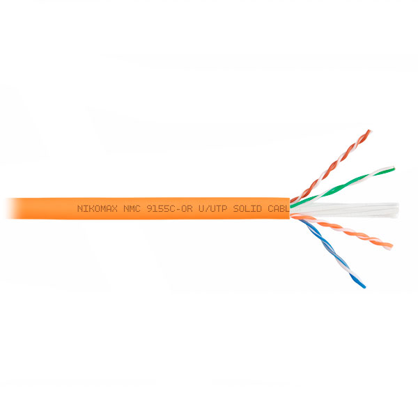 (NMC 9155C-OR) Кабель витая пара NIKOMAX U/UTP 4 пары, Кат.6a (Класс Eа)