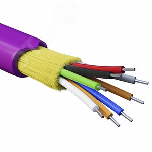 (RNDT4C8MG01-E) Кабель волоконно-оптический, распределительный, нг(А)-HF, 8 ОВ, категория OM4(G.651.1) плотный буфер, 0,4 кН, барабан 500 м (500 м/уп)