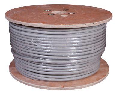(01-1201-R) Кабель витая пара F/UTP, CAT 5е, PVC, 25PR, 24AWG, INDOOR, SOLID, серый, 305м, РФ REXANT (01-1201-R) Кабель витая пара F/UTP, CAT 5е, PVC, 25PR, 24AWG, INDOOR, SOLID, серый, 305м, РФ REXANT
