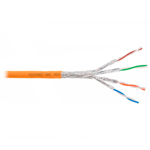 (NMC 9555C-OR) Кабель NIKOMAX S/FTP 4 пары, Кат.6a (Класс Eа)