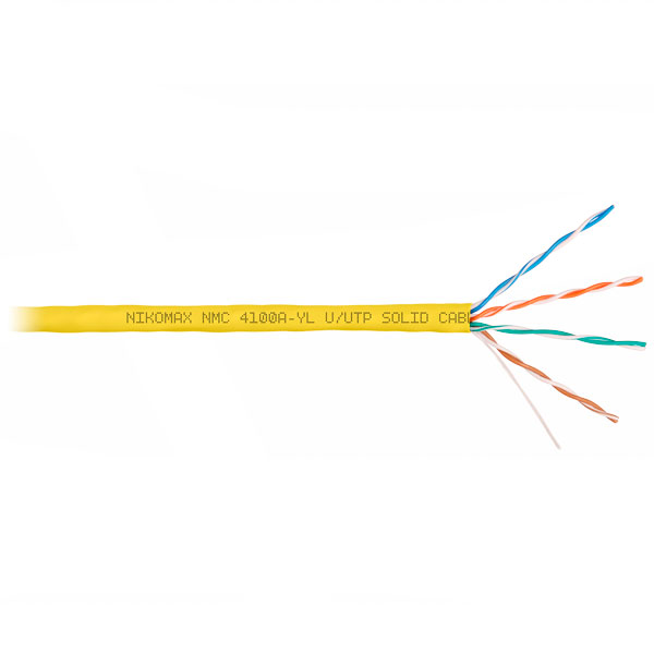 (NMC 4100A-YL) Кабель витая пара NIKOMAX U/UTP 4 пары, Кат.5e (Класс D)