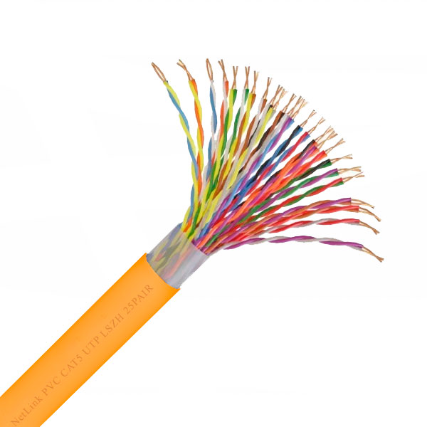 Кабель витая пара NetLink NL-CU LSZH UTP 16PR 24 AWG CAT5 305м ВНУТРЕННИЙ