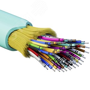 (RNDT3C48AQ01) Кабель волоконно-оптический, распределительный, нг(А)-HF, 48 ОВ, категорияOM3 (G.651.1) плотный буфер, 0,4 кН (2000 м/уп)