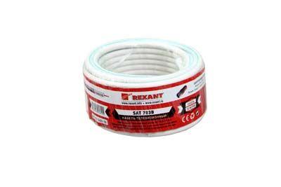 (01-2431-10) Кабель SAT 703B+Cu/Al/Cu, (75%), 75 Ом, 10м., белый REXANT (01-2431-10) Кабель SAT 703B+Cu/Al/Cu, (75%), 75 Ом, 10м., белый REXANT