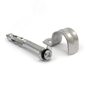 Комплекты для крепления ОКЛ с использованием дюбеля Молли М4х54 и скобы СМО d19-20 мм (100 шт) Промрукав (PR08.5015)