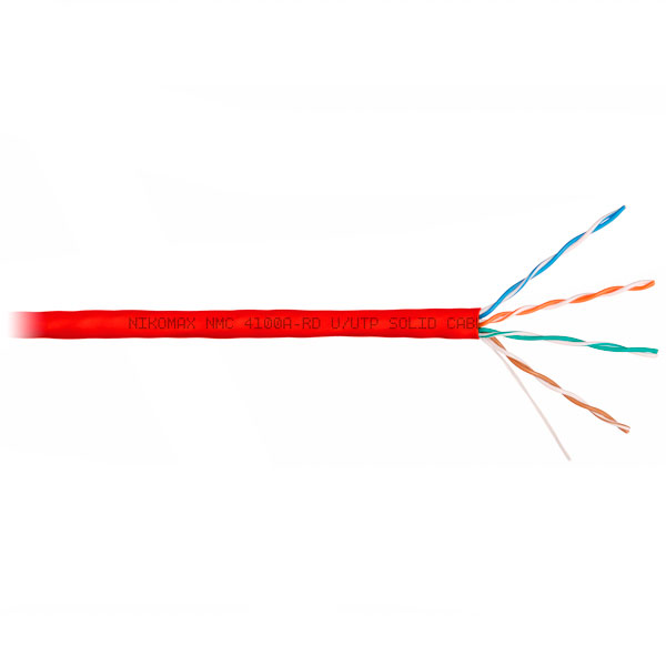 (NMC 4100A-RD) Кабель витая пара NIKOMAX U/UTP 4 пары, Кат.5e (Класс D)