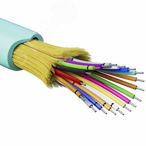 (RNDT3C18AQ01) Кабель волоконно-оптический, распределительный, нг(А)-HF, 18 ОВ, категорияOM3 (G.651.1) плотный буфер, 0,4 кН (2000 м/уп)