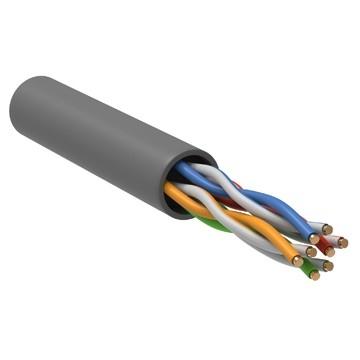 (LC1-C5E04-111) ITK Витая пара U/UTP кат.5E 4х2х24AWG PVC серый (305м)
