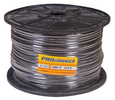 (01-4214) Кабель для видеонаблюдения КВК-П-2 + 2х0,50мм², 200м., черный, OUTDOOR PROCONNECT (01-4214) Кабель для видеонаблюдения КВК-П-2 + 2х0,50мм², 200м., черный, OUTDOOR PROCONNECT