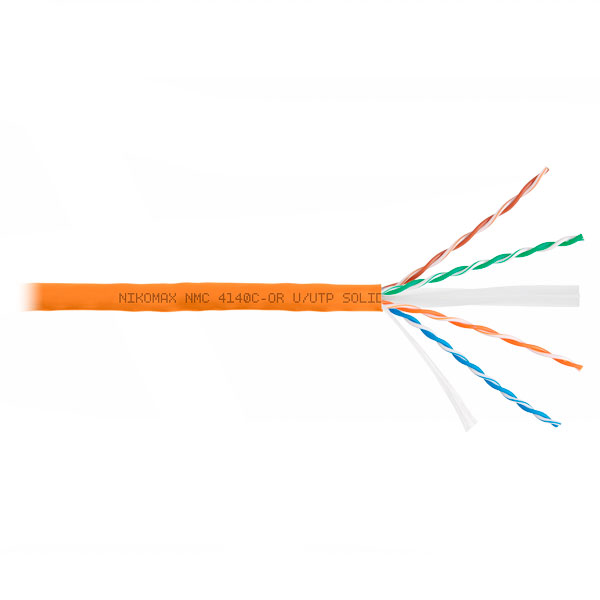 (NMC 4155C-OR) Кабель витая пара NIKOMAX U/UTP 4 пары, Кат.6a (Класс Eа)