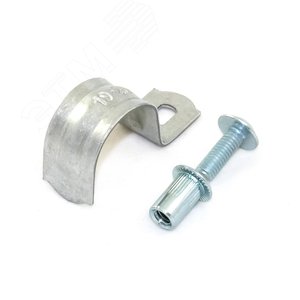 Комплекты для крепления ОКЛ с использованием винта, заклепки и скобы СМО d19-20 мм (100 шт) Промрукав (PR08.5027)