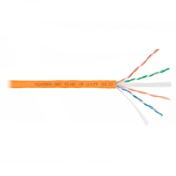 (NMC 9140C-OR) Кабель витая пара NIKOMAX U/UTP 4 пары, Кат.6 (Класс E)