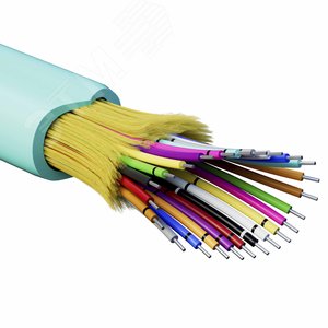 (RNDT3C24AQ03) Кабель волоконно-оптический, распределительный, нг(A)-HFLTx, 24 ОВ, категорияOM3 (G.651.1) плотный буфер, 0,4 кН (2000 м/уп)