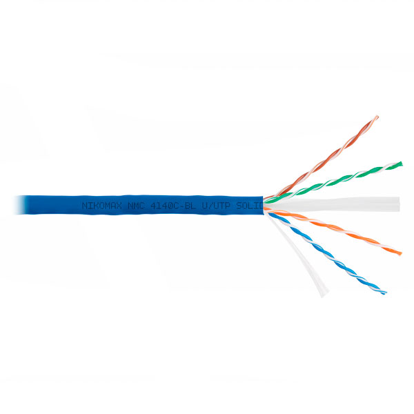 (NMC 4140C-BL) Кабель витая пара NIKOMAX U/UTP 4 пары, Кат.6 (Класс E)