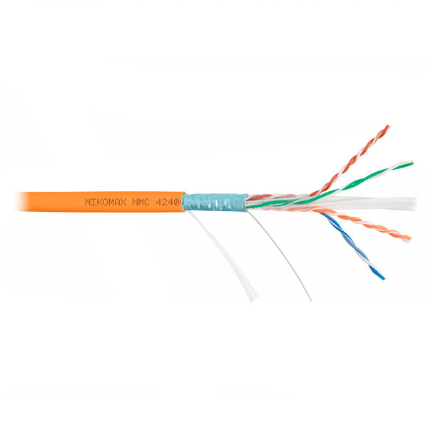 (NMC 4240C-OR) Кабель витая пара NIKOMAX F/UTP 4 пары, Кат.6 (Класс E)