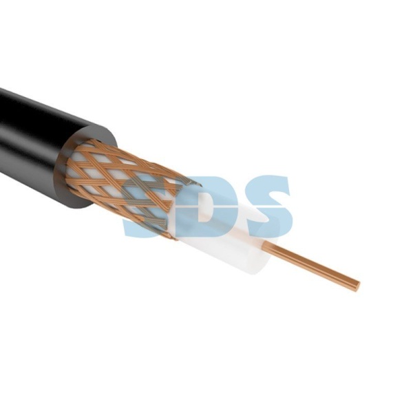 (01-2690) Кабель РК 75-4-15 , 75 Ом, 200 м. , черный