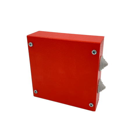 (FRJB-KM-ST2-4-04-КРОПС-IP41) Коробка распределительная огнестойкая КРОПС-ST2, IP41, габаритные размеры 130х130х40 мм