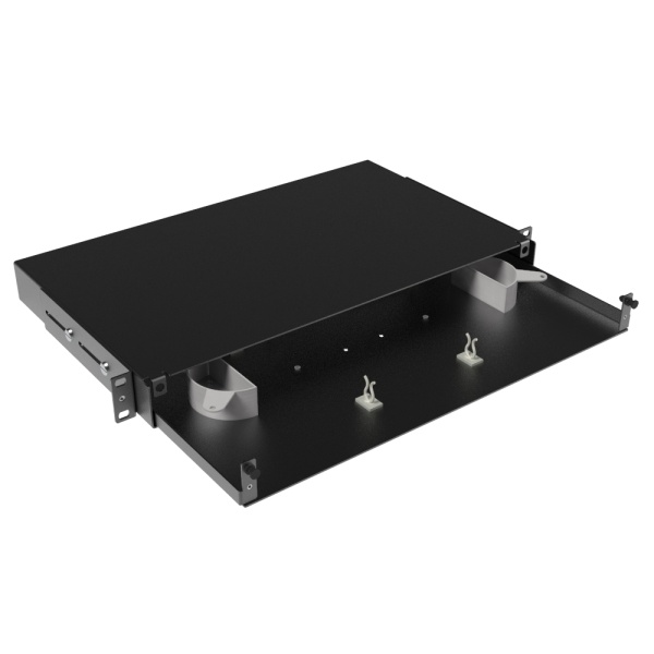 (RNFPE1U24) Оптическая полка выдвижная, без лицевой панели, неукомплектованная, 1U, черная