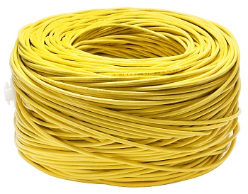 Cabeus UTP-4P-Cat.5e-SOLID-YL- Внутренняя неэкранированная витая пара по метрам (7251c-2)