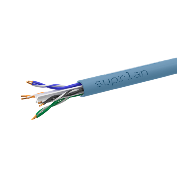 (13-0110) Кабель витая пара SUPRLAN Six U/UTP 6 4x2xAWG23 Cu нг(А)-HF Project In. 305м (RUS Синий)