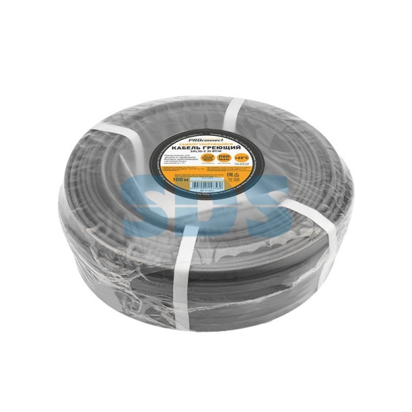 (51-0213) Кабель греющий саморегулирующийся неэкранированный SRL30-2 (30 Вт/1 м), 100 м PROconnect (51-0213) Кабель греющий саморегулирующийся неэкранированный SRL30-2 (30 Вт/1 м), 100 м PROconnect