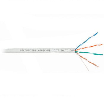 (NMC 4100C-WT) Кабель витая пара NIKOMAX U/UTP 4 пары, Кат.5e (Класс D)