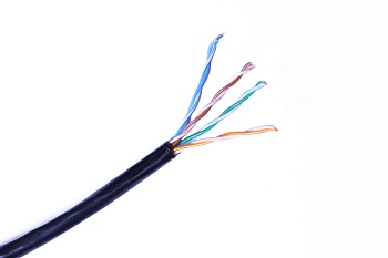 (DR-140097) Кабель витая пара кат.5е, 4 пары U/UTP, жила 0,51 (+/- 0,01), PVCLS нг(А)-LSLTx, черный, коробка 305