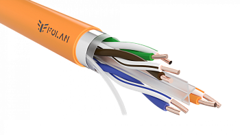 Кабель витая пара FOLAN F/UTP Cat 6 ZH нг(А)-HF 4х2х0,57 (FU42057ZHHF)