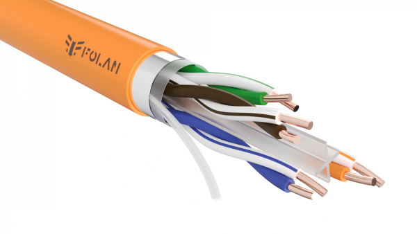 Кабель витая пара FOLAN F/UTP Cat 6 ZH нг(А)-HF 4х2х0,57 (FU42057ZHHF)