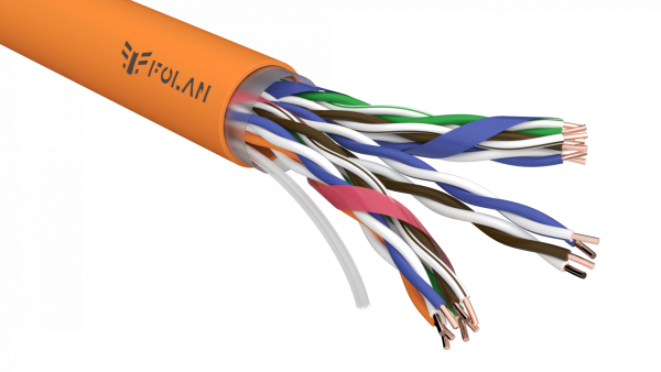 FOLAN U/UTP Cat 5e ZH нг(А)-HF 10х2х0,52 (U102052ZHHF)