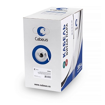 Cabeus UTP-4P-Cat.5e-SOLID-LSLTx-GY Внутренняя неэкранированная витая пара (10945c)