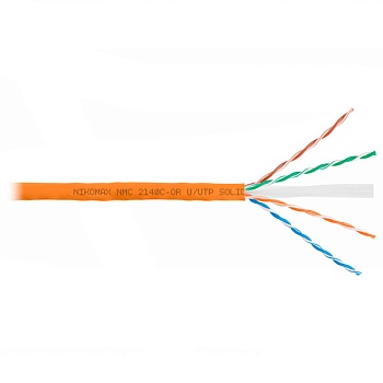 (NMC 2140C-OR) Кабель витая пара NIKOMAX U/UTP 4 пары, Кат.6 (Класс E)