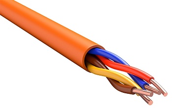 (FR1-02-U-3407) ITK Кабель КПСнг(А)-FRHF 2х2х0,35 оранжевый (200м)