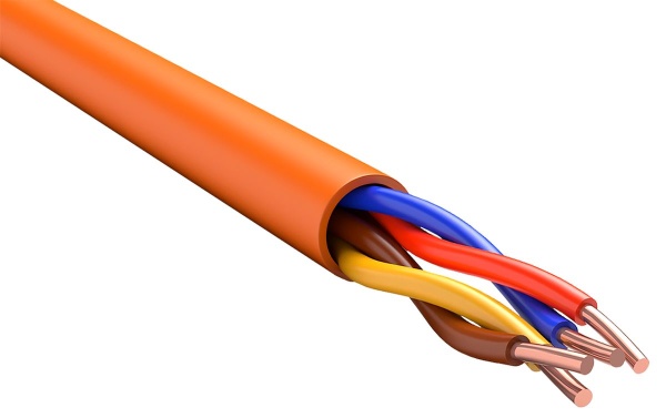 (FR1-02-U-3407) ITK Кабель КПСнг(А)-FRHF 2х2х0,35 оранжевый (200м)