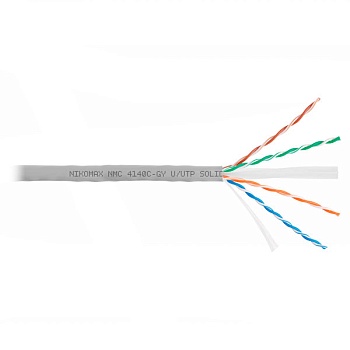 (NMC 4140C-GY) Кабель витая пара NIKOMAX U/UTP 4 пары, Кат.6 (Класс E)