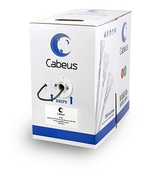 Cabeus UTP-4P-Cat.5e-SOLID-LSZH-BK Внутренняя неэкранированная витая пара (9781c)