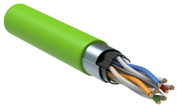 (LC1-C604-322) ITK Витая пара F/UTP кат.6 4х2х23AWG LSLTx зеленый (305м) (LC1-C604-322) ITK Витая пара F/UTP кат.6 4х2х23AWG LSLTx зеленый (305м)